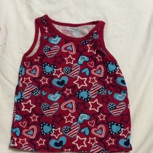 Toddler 4th of July tank top
